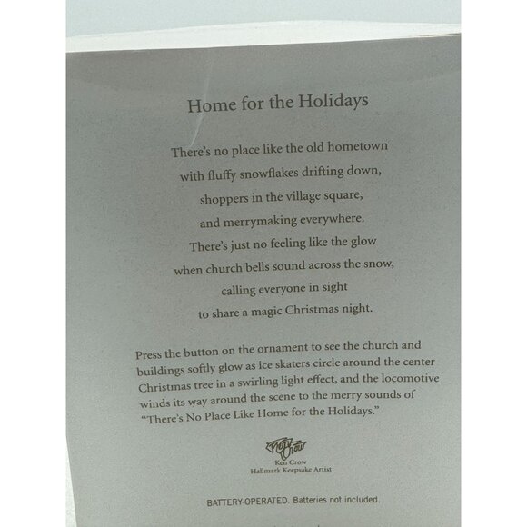 Hallmark Keepsake Magic Ornament Home for the Holidays Light Sound Motion - Picture 4 of 8